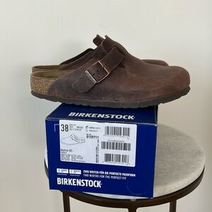 Birkenstock Boston BS Clog Habana Oiled Leather EU 38 (lightly worn)